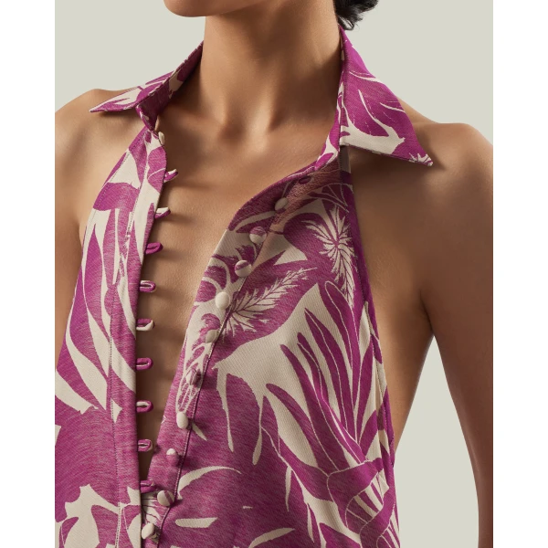 Taller Marmo Barbara Tropical Dress - Dresses - Italian Luxury Evening Wear at Luxury Shoes 