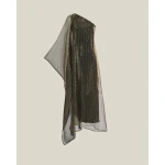 Taller Marmo Feather Dress | Luxury Shoes Taller Marmo Betsy Metallic Dress - Dresses - Italian Luxury Evening Wear at Luxury Shoes