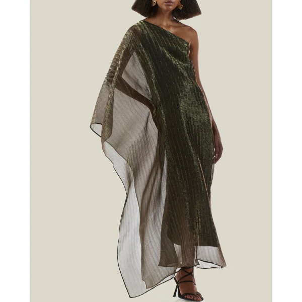 Taller Marmo Betsy Metallic Dress - Dresses - Italian Luxury Evening Wear at Luxury Shoes 