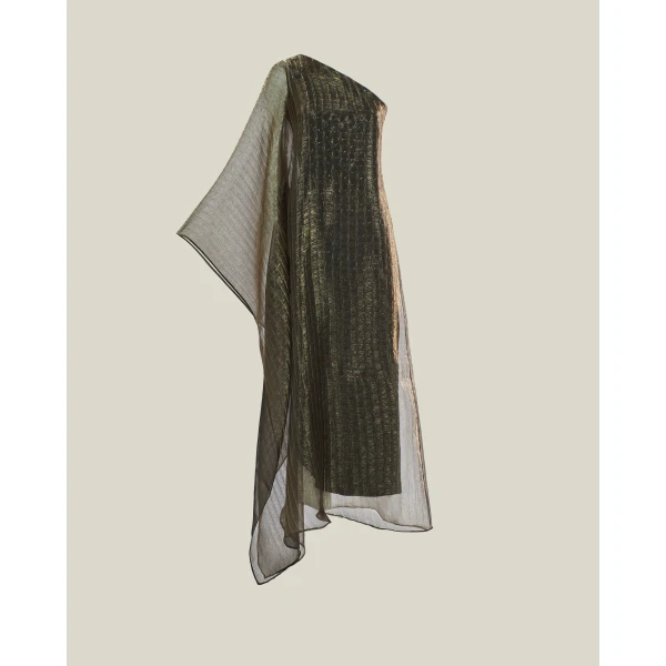 Taller Marmo Betsy Metallic Dress - Dresses - Italian Luxury Evening Wear at Luxury Shoes 