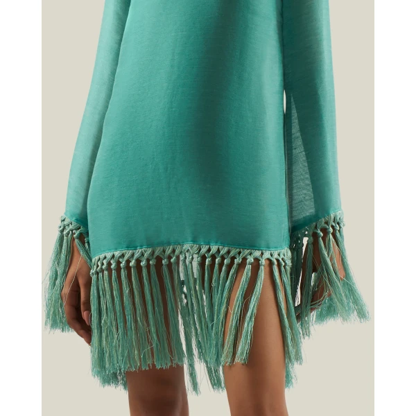 Taller Marmo Claudia Dress Linen - Dresses - Italian Luxury Evening Wear at Luxury Shoes 