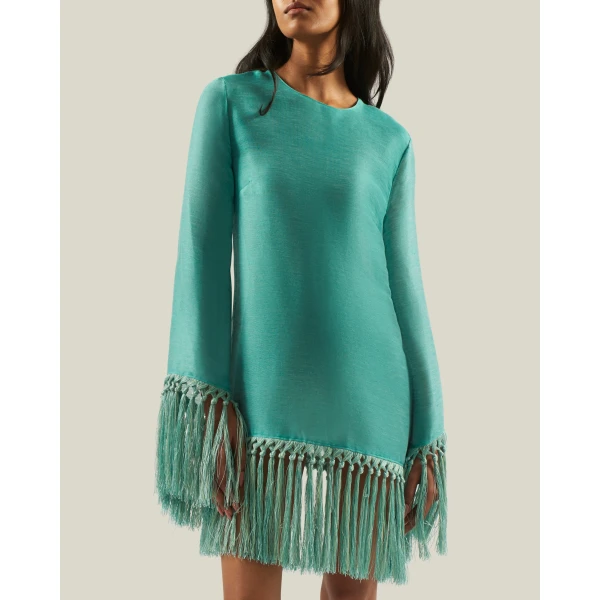 Taller Marmo Claudia Dress Linen - Dresses - Italian Luxury Evening Wear at Luxury Shoes 