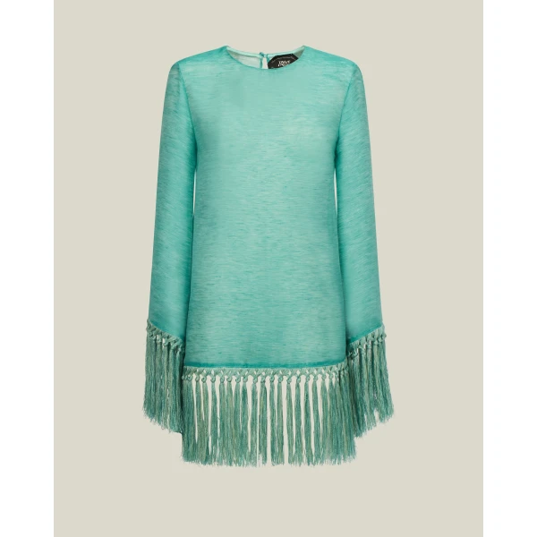 Taller Marmo Claudia Dress Linen - Dresses - Italian Luxury Evening Wear at Luxury Shoes 
