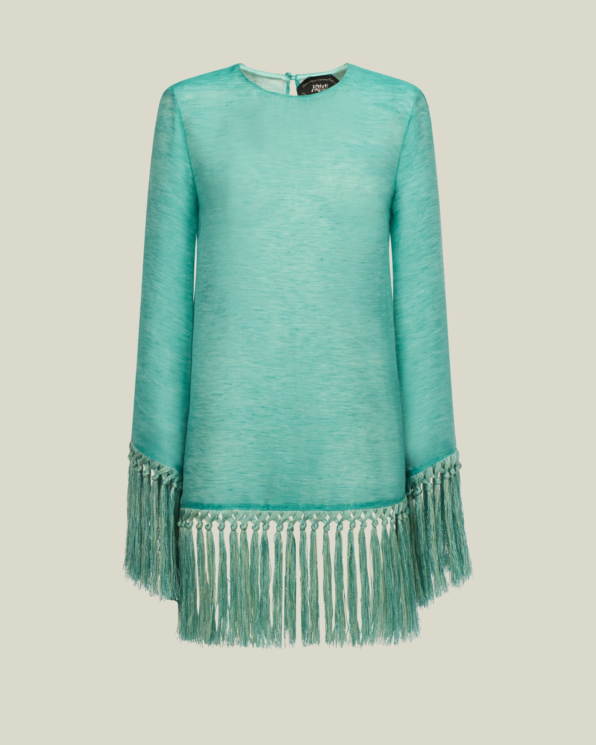 Taller Marmo Feather Dress | Luxury Shoes Taller Marmo Claudia Dress Linen - Dresses - Italian Luxury Evening Wear at Luxury Shoes