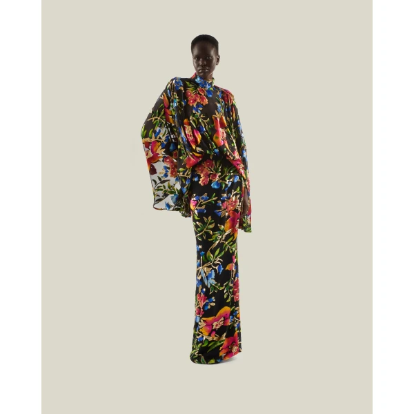 Taller Marmo Eolia Technicolor Gown - Dresses - Italian Luxury Evening Wear at Luxury Shoes 