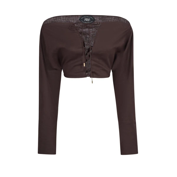 Taller Marmo Mila Desert Blouse - Tops - Italian Luxury Evening Wear at Luxury Shoes 
