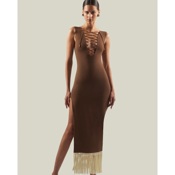 Taller Marmo Sahara Dress - Dresses - Italian Luxury Evening Wear at Luxury Shoes 