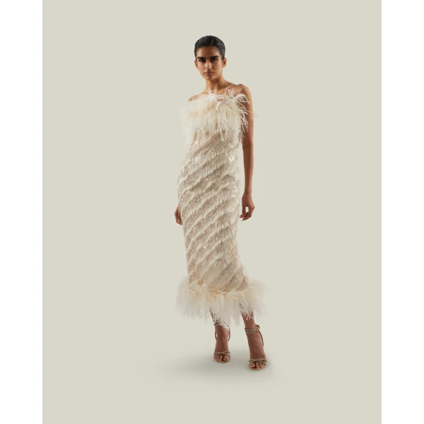 Taller Marmo Sunset Boulevard Dress - Dresses - Italian Luxury Evening Wear at Luxury Shoes 
