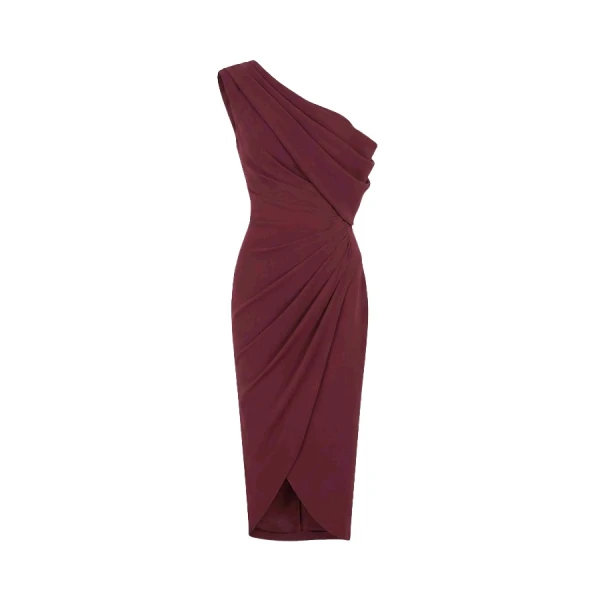Tony Ward Mauve Asymmetric Mini Dress - Dresses - Lebanese Luxury Evening Wear at Luxury Shoes 