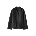 Totême Army leather jacket in Black - Jackets - Scandinavian Minimalist Luxury at Luxury Shoes 