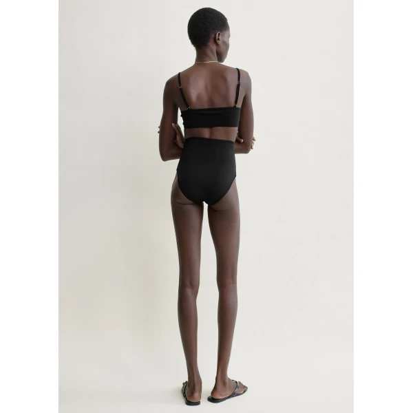 Totême Balconette bikini top in Black - Beachwear - Scandinavian Minimalist Luxury at Luxury Shoes 