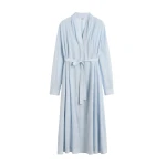 Totême Belted cotton voile dress in Sky - Dresses - Scandinavian Minimalist Luxury at Luxury Shoes 