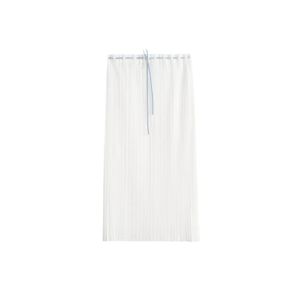 Totême Belted pleated skirt in White - Skirts - Scandinavian Minimalist Luxury at Luxury Shoes 