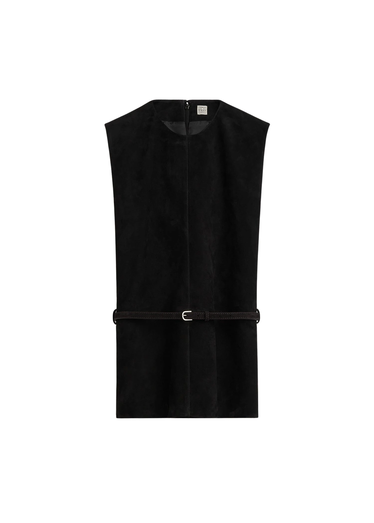 Toteme-Belted-suede-top-in-Black74995_nobg Totême Belted suede top in Black - Tops - Scandinavian Minimalist Luxury at Luxury Shoes