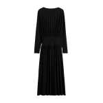 Totême Boatneck jersey dress in Black - Dresses - Scandinavian Minimalist Luxury at Luxury Shoes 