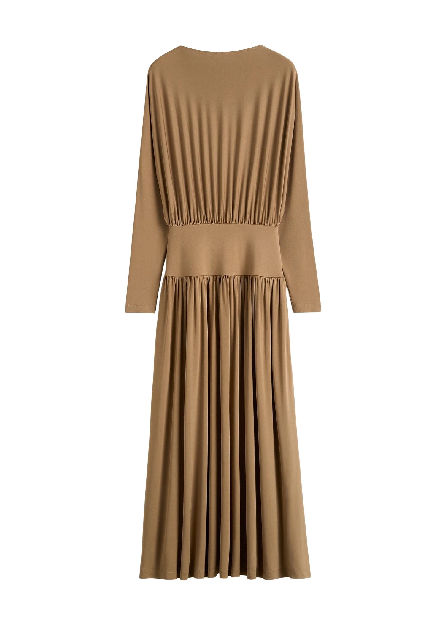 Toteme-Boatneck-jersey-dress-in-Nutmeg57212_nobg Totême Boatneck jersey dress in Nutmeg - Dresses - Scandinavian Minimalist Luxury at Luxury Shoes