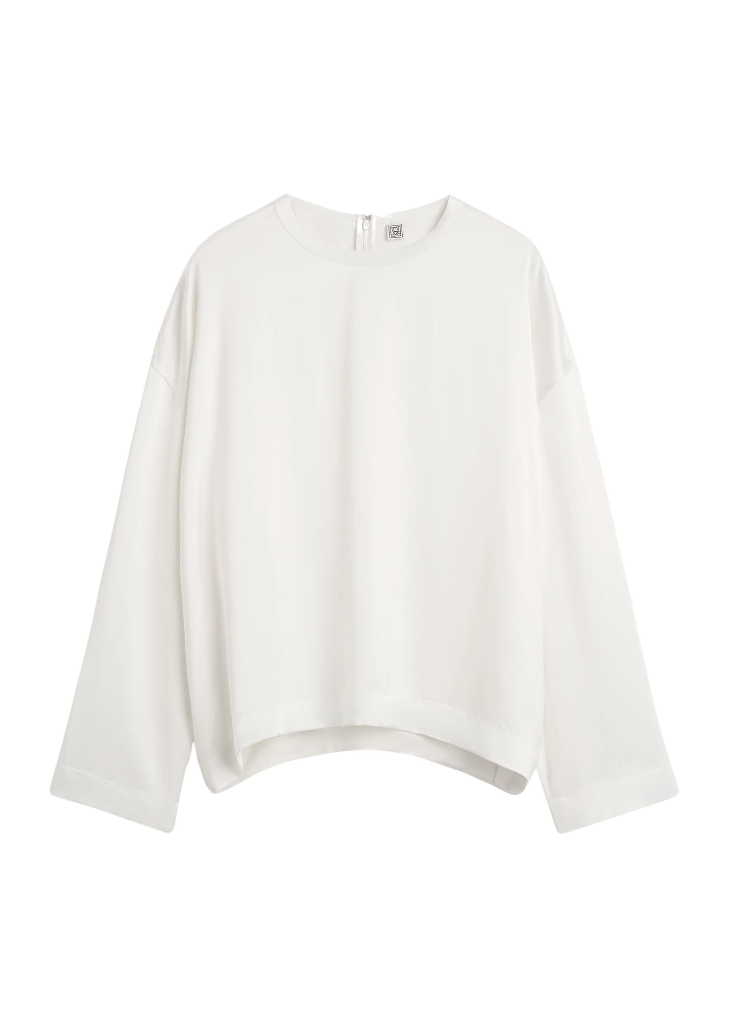 Toteme-Boxy-satin-top-in-White64145_nobg Totême Boxy satin top in White - Tops - Scandinavian Minimalist Luxury at Luxury Shoes