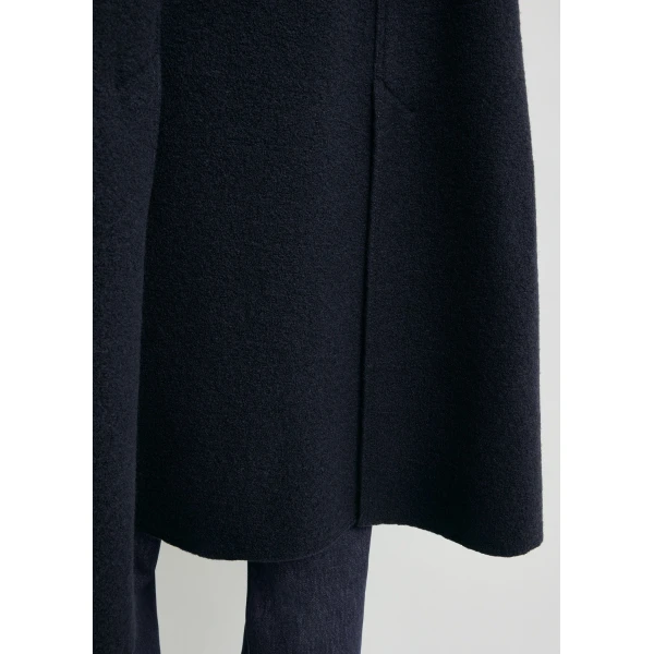 Totême Cape coat in Navy - Jackets - Scandinavian Minimalist Luxury at Luxury Shoes 