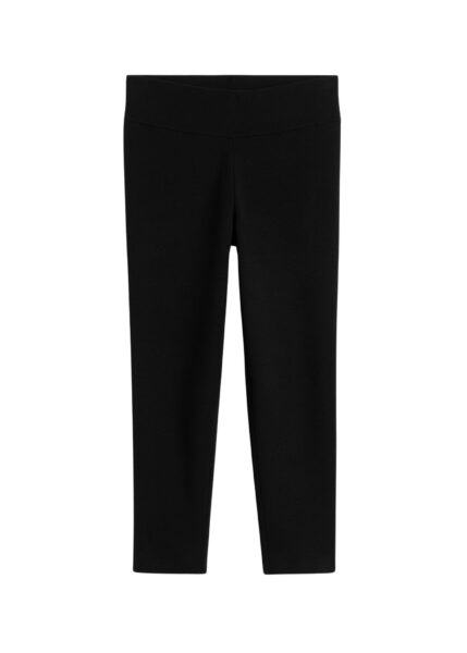Totême Capri knit leggings in Black - Pants - Scandinavian Minimalist Luxury at Luxury Shoes 