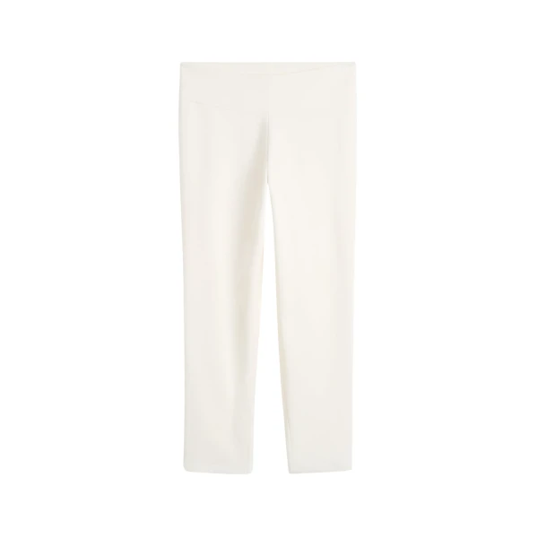 Totême Capri knit leggings in Off-white - Pants - Scandinavian Minimalist Luxury at Luxury Shoes 