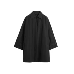 Totême Car coat in Black - Jackets - Scandinavian Minimalist Luxury at Luxury Shoes 