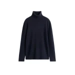 Totême Cashmere turtleneck in Navy - Knitwear - Scandinavian Minimalist Luxury at Luxury Shoes 