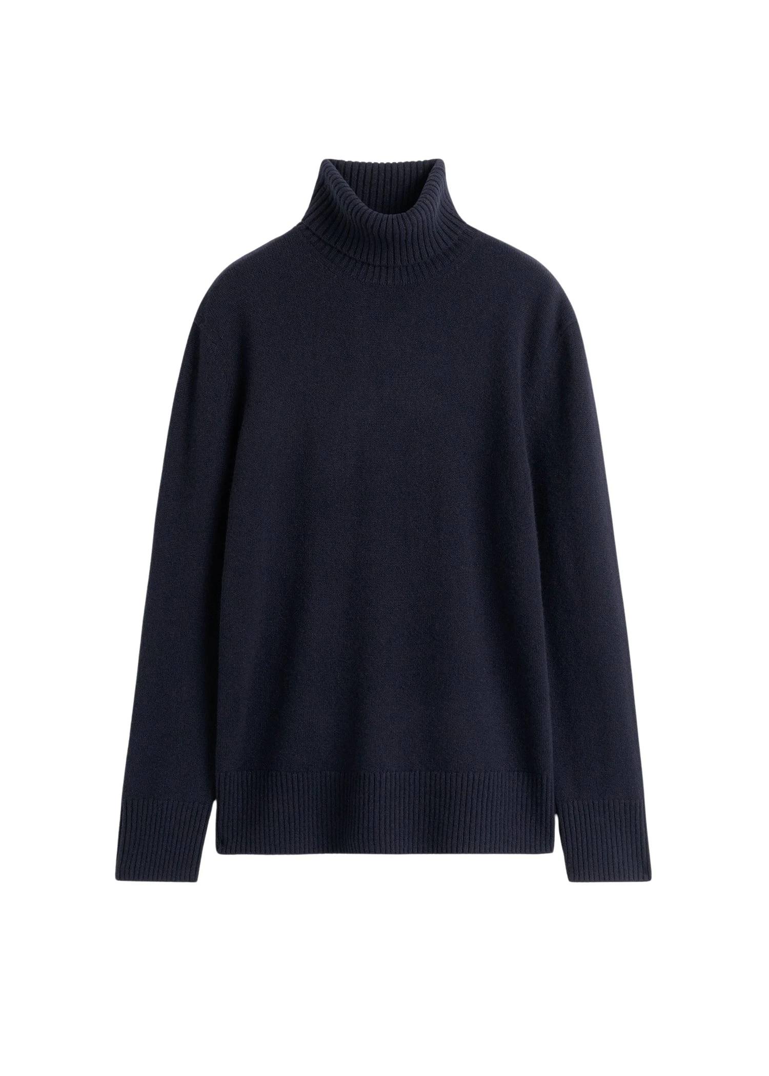 Toteme-Cashmere-turtleneck-in-Navy57152_nobg Totême Cashmere turtleneck in Navy - Knitwear - Scandinavian Minimalist Luxury at Luxury Shoes