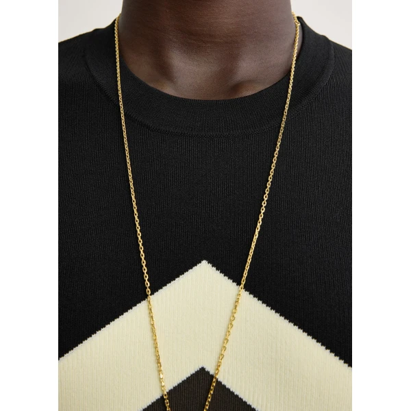 Totême Chevron stripe tee in Black / Green - Knitwear - Scandinavian Minimalist Luxury at Luxury Shoes 