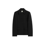 Totême Cinched pocket jacket in Black - Jackets - Scandinavian Minimalist Luxury at Luxury Shoes 