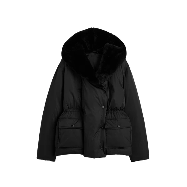 Totême Cinched puffer jacket in Black - Jackets - Scandinavian Minimalist Luxury at Luxury Shoes 