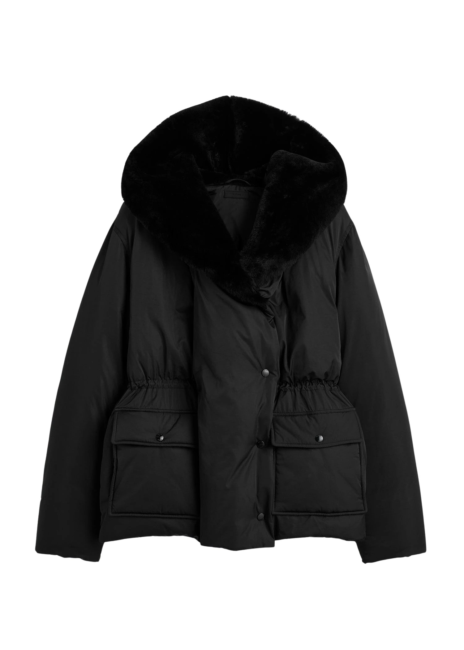 Toteme-Cinched-puffer-jacket-in-Black78302_nobg Totême Cinched puffer jacket in Black - Jackets - Scandinavian Minimalist Luxury at Luxury Shoes