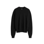 Toteme-Classic-cashmere-crew-knit-in-Black93553_nobg Totême Classic cashmere crew knit in Black - Knitwear - Scandinavian Minimalist Luxury at Luxury Shoes