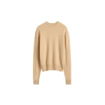 Totême Classic cashmere crew knit in Pale apricot - Knitwear - Scandinavian Minimalist Luxury at Luxury Shoes 