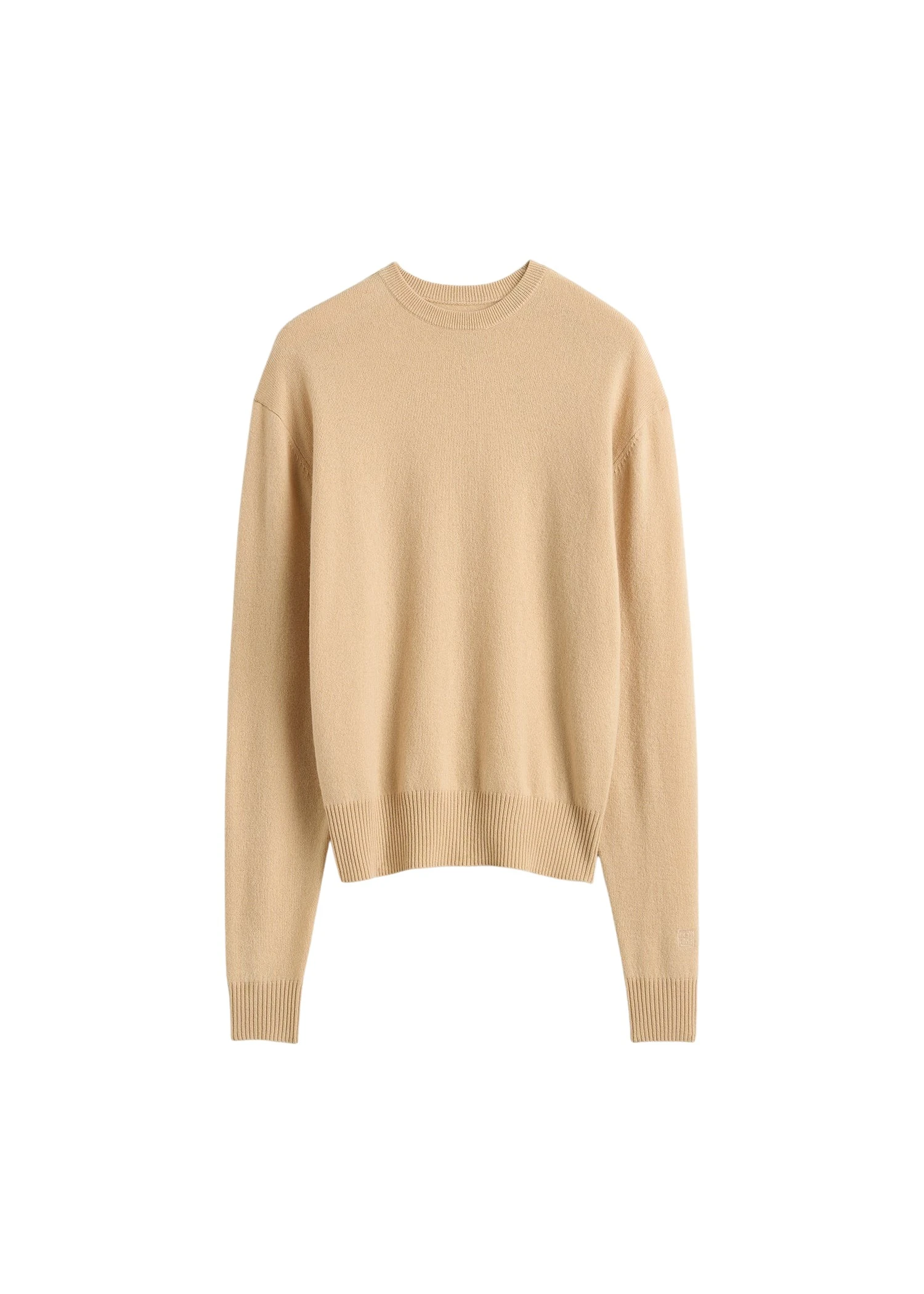 Toteme-Classic-cashmere-crew-knit-in-Pale-apricot83715_nobg Totême Classic cashmere crew knit in Pale apricot - Knitwear - Scandinavian Minimalist Luxury at Luxury Shoes