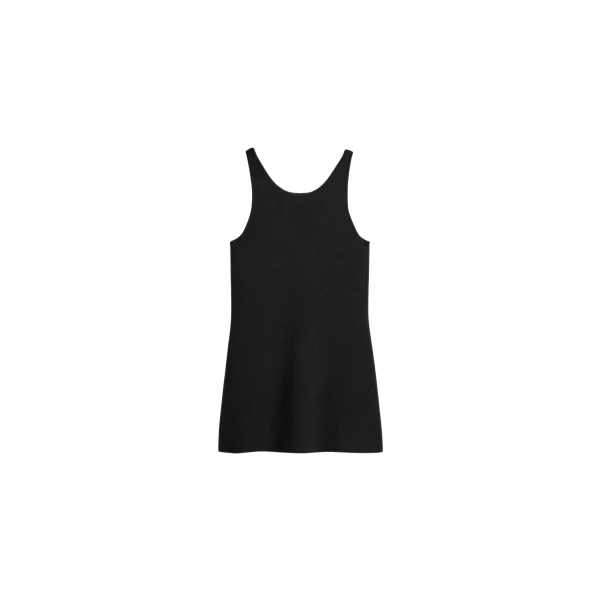 Totême Classic compact knit tank in Black - Knitwear - Scandinavian Minimalist Luxury at Luxury Shoes 