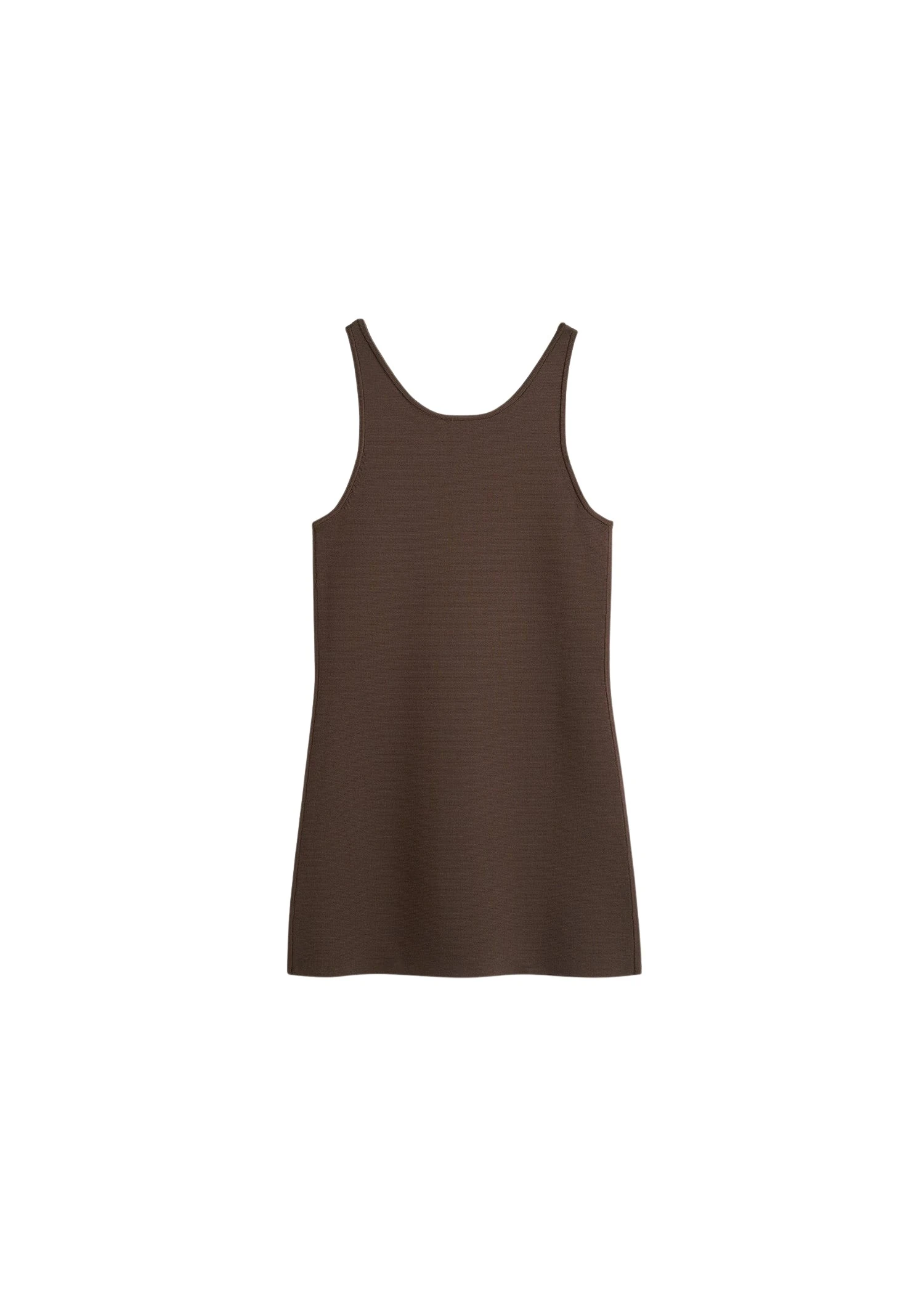 Toteme-Classic-compact-knit-tank-in-Walnut15338_nobg Totême Classic compact knit tank in Walnut - Knitwear - Scandinavian Minimalist Luxury at Luxury Shoes
