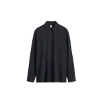 Toteme-Classic-fluid-shirt-in-Navy95641_nobg Totême Classic fluid shirt in Navy - Tops - Scandinavian Minimalist Luxury at Luxury Shoes