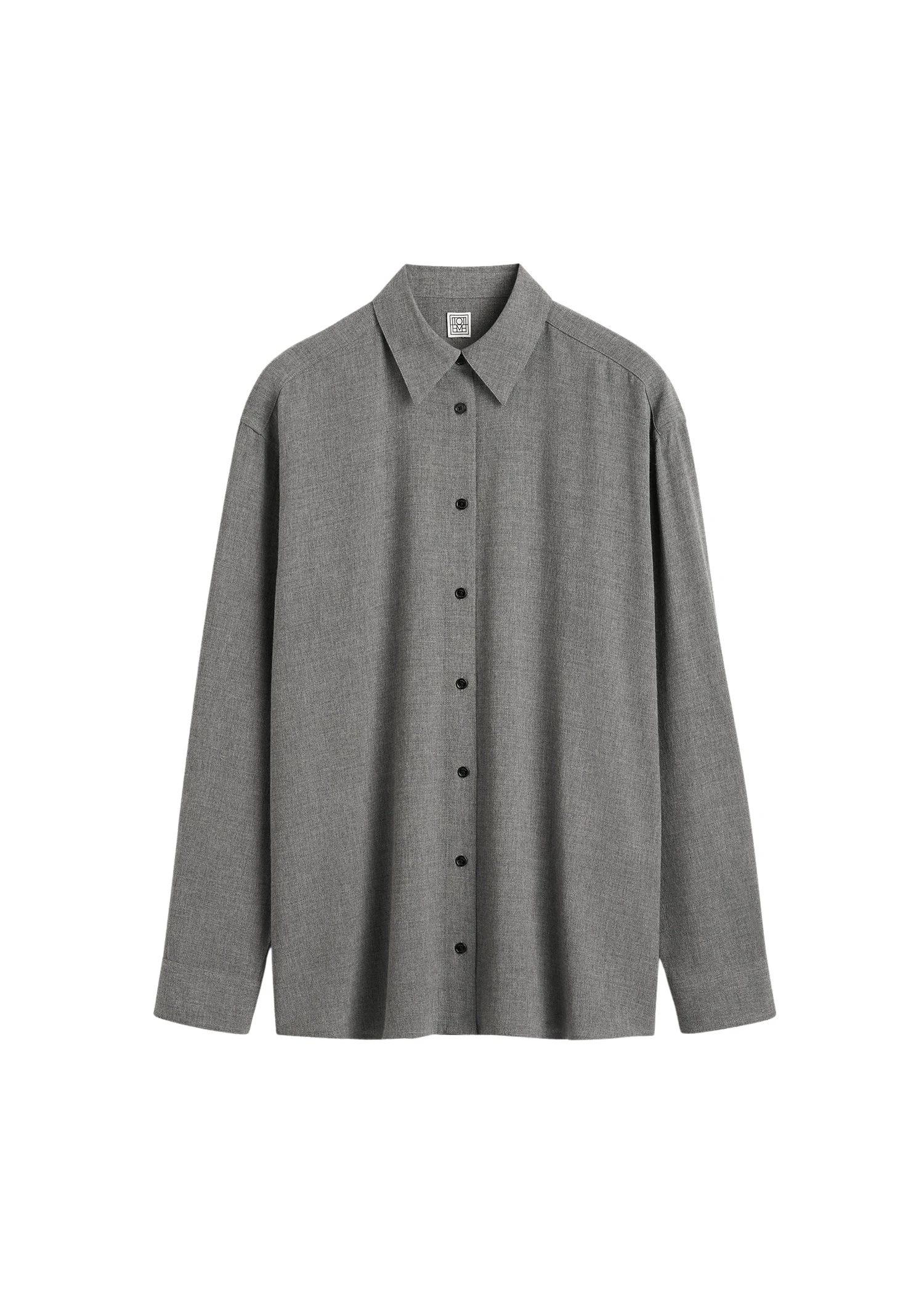 Toteme-Classic-fluid-shirt-mid-grey-in-Mid-grey-melange43486_nobg Totême Classic fluid shirt mid grey in Mid grey melange - Tops - Scandinavian Minimalist Luxury at Luxury Shoes