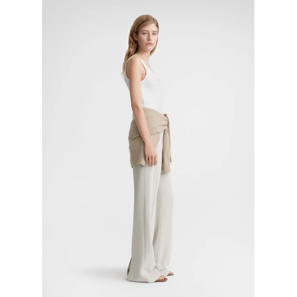 Totême Classic rib tank in White - Tops - Scandinavian Minimalist Luxury at Luxury Shoes 