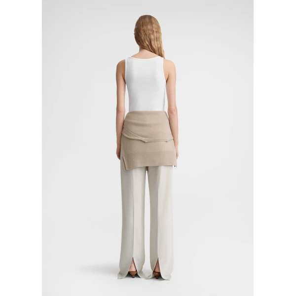Totême Classic rib tank in White - Tops - Scandinavian Minimalist Luxury at Luxury Shoes 