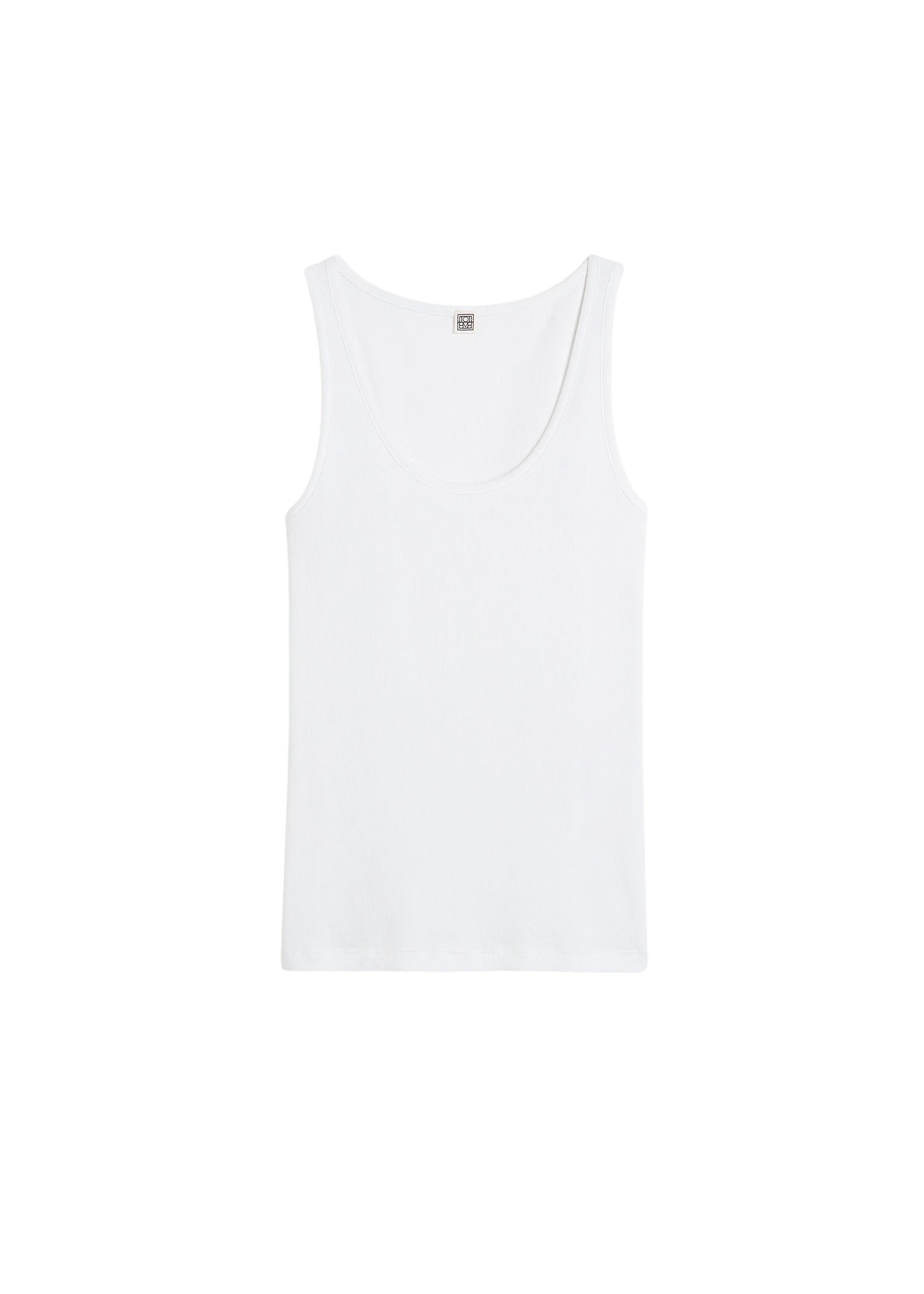 Toteme-Classic-rib-tank-in-White67160_nobg Totême Classic rib tank in White - Tops - Scandinavian Minimalist Luxury at Luxury Shoes