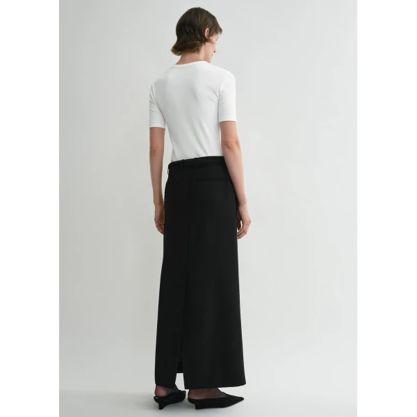 Totême Classic rib tee in White - Tops - Scandinavian Minimalist Luxury at Luxury Shoes 