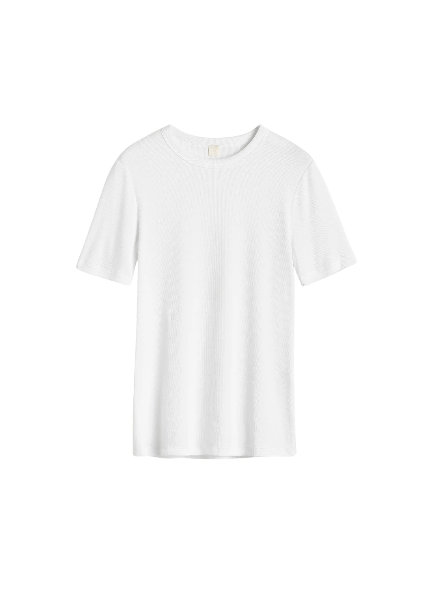 Toteme-Classic-rib-tee-in-White82833_nobg Totême Classic rib tee in White - Tops - Scandinavian Minimalist Luxury at Luxury Shoes