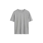Totême Classic tee in Mid grey melange - Tops - Scandinavian Minimalist Luxury at Luxury Shoes 