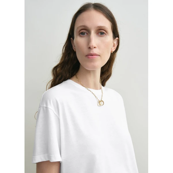 Totême Classic tee in White - Tops - Scandinavian Minimalist Luxury at Luxury Shoes 