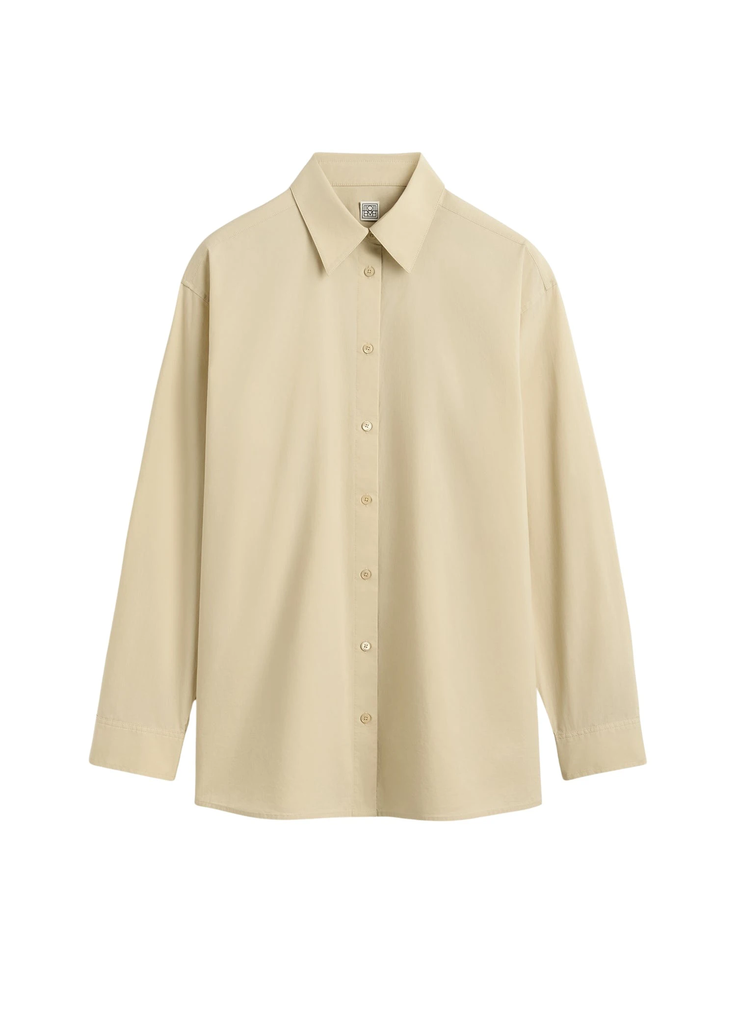 Toteme-Classic-tumbled-shirt-in-Peanut85722_nobg Totême Classic tumbled shirt in Peanut - Tops - Scandinavian Minimalist Luxury at Luxury Shoes