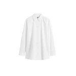 Totême Classic tumbled shirt in White - Tops - Scandinavian Minimalist Luxury at Luxury Shoes 