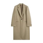 Totême Classic winter coat in Biscuit - Coats - Scandinavian Minimalist Luxury at Luxury Shoes 