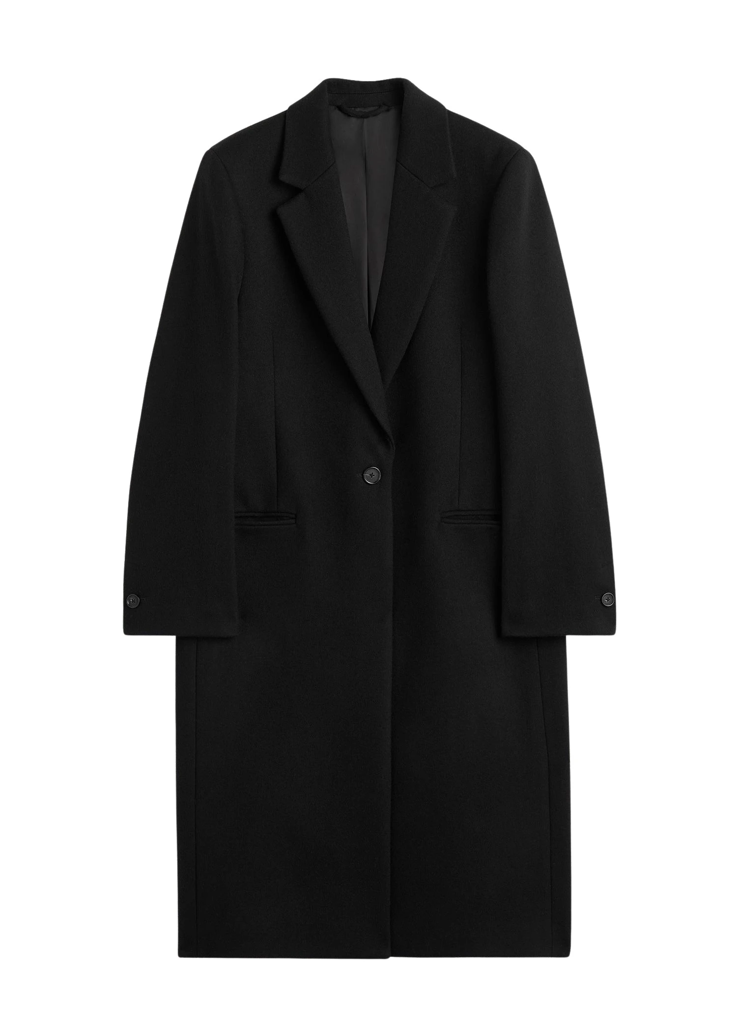 Toteme-Classic-winter-coat-in-Black12054_nobg Totême Classic winter coat in Black - Coats - Scandinavian Minimalist Luxury at Luxury Shoes