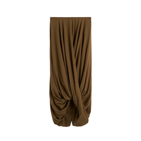 Totême Cocoon skirt in Walnut - Skirts - Scandinavian Minimalist Luxury at Luxury Shoes 